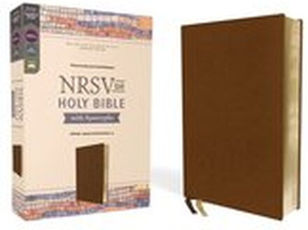 NRSVue, Holy Bible with Apocrypha, Leathersoft, Brown, Comfort Print