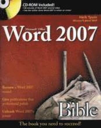 Microsoft Office Word 2007 Bible Book/CD Package