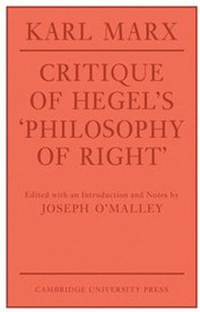 Critique of Hegel's 'Philosophy Of Right