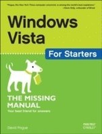 Windows Vista for Starters: The Missing Manual