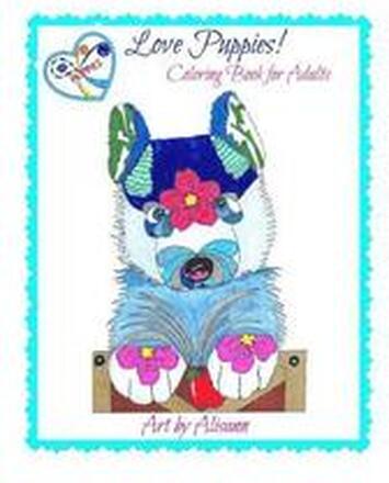 Love Puppies Coloring Book for Adults