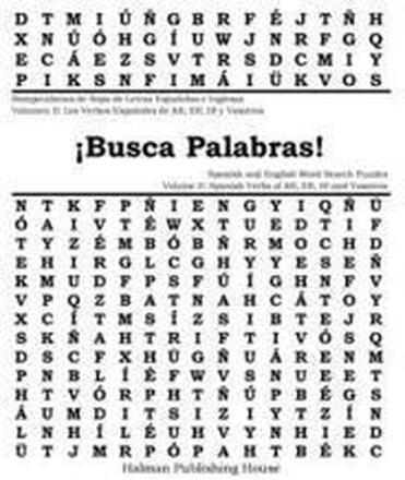 ¡Busca Palabras! Rompecabezas de Sopa de Letras Volumen II: Verbos Españoles de AR, ER e IR y Vosotros: ¡Busca Palabras! Spanish and English Word Sear