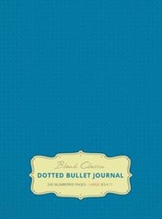 Large 8.5 x 11 Dotted Bullet Journal (Blue #9) Hardcover - 245 Numbered Pages