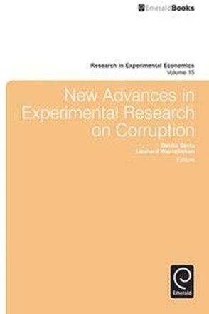 New Advances in Experimental Research on Corruption