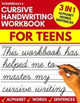 Cursive handwriting workbook for teens