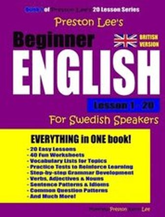 Preston Lee's Beginner English Lesson 1 - 20 For Swedish Speakers (British)