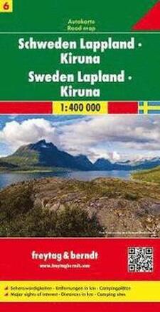 Sweden Lapland - Kiruna Sheet 6 Road Map 1:400 000