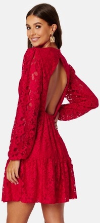 BUBBLEROOM Blanca lace dress Red 44