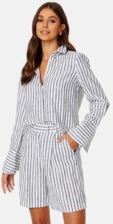 BUBBLEROOM CC Linen striped shirt Striped 40