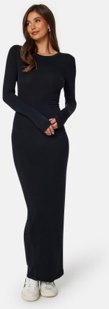 BUBBLEROOM Soft Modal Maxi Dress Black L