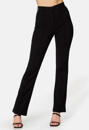 BUBBLEROOM Soft Flared Suit Trousers Black S