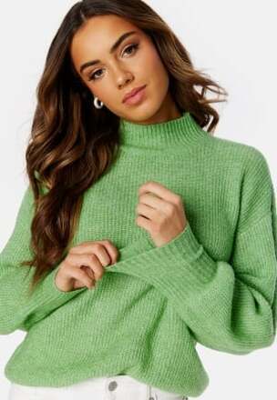 BUBBLEROOM Madina Knitted Sweater Light green 2XL