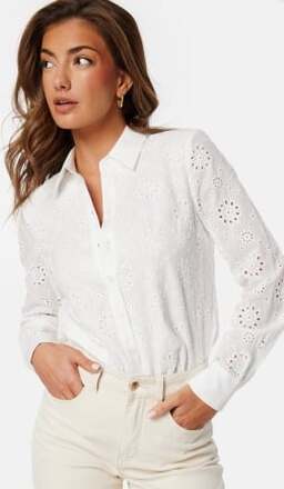 BUBBLEROOM Michele Broderie Anglaise Shirt White 38