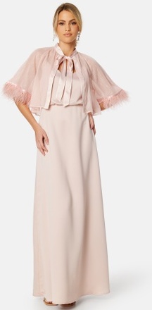 Bubbleroom Occasion Marilyn Faux Feather Cover up Powder pink XXS/XS