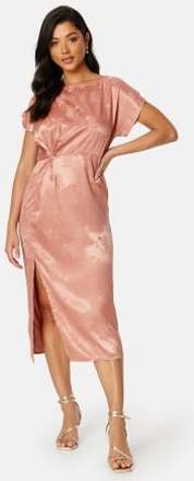 Bubbleroom Occasion Renate Twist front Dress Rose copper M