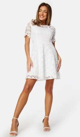 Bubbleroom Occasion Crochet Lace short dress White 32