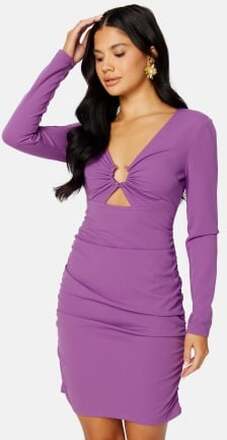 BUBBLEROOM Paris Cut Out Dress Purple S