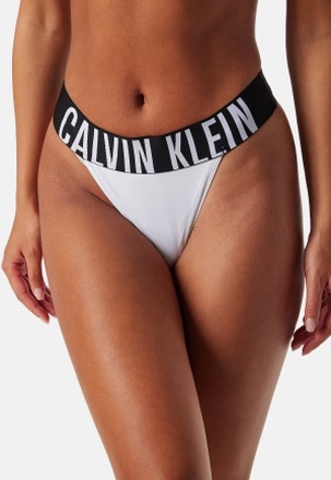 Calvin Klein High Leg Thong White M