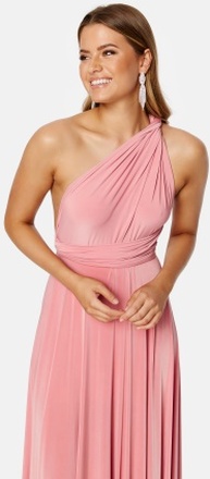 Goddiva Multi Tie Maxi Dress Warm Pink XL (UK16)