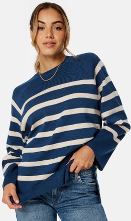 Object Collectors Item Objester LS Knit Top Navy/White XS