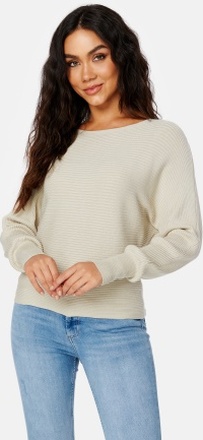 ONLY Adaline Life L/S Short Pullover Knit Pumice Stone XS