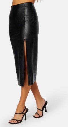 ONLY Hanna Faux Leather Skirt Black S