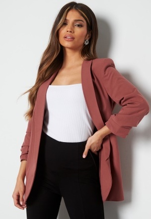 Pieces Pcbosella 3/4 Blazer Rust-red L