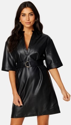 VILA Odine 2/4 Sleeve Coated Dress Black 34