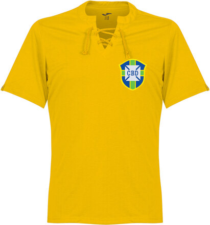Brazilië Retro Voetbalshirt 1950's - Geel