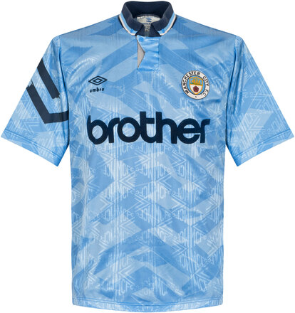 Manchester City Shirt Thuis 1991-1992 - Maat M