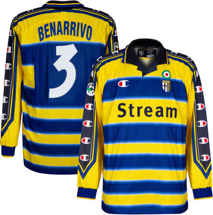 Parma Shirt Thuis 1999-2000 (Lange Mouwen) + Bennarivo 3 - Maat XL