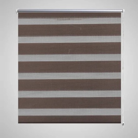 vidaXL Zebra Gardiner 70 x 120 cm Kaffe Farge