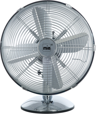 Mia Retro Steel 33 Cm Ventilator