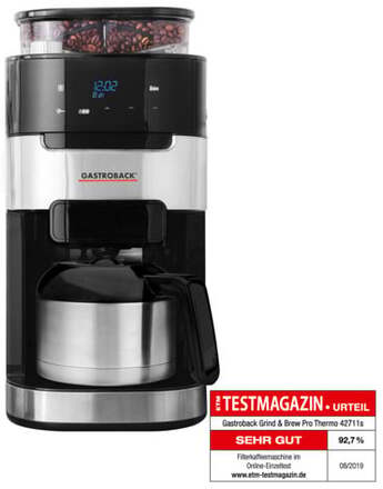 Gastroback 42711s Termo Kaffemaskine - Sort/sølv