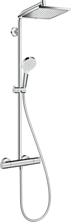 Crometta E 240 Showerpipe Brusesystem I Krom Brusearmaturer & Brusevægge