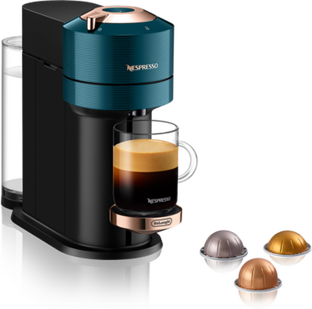 Nespresso Vertuo Next Premium Luxury Teal Kapsel Kaffemaskine - Blå