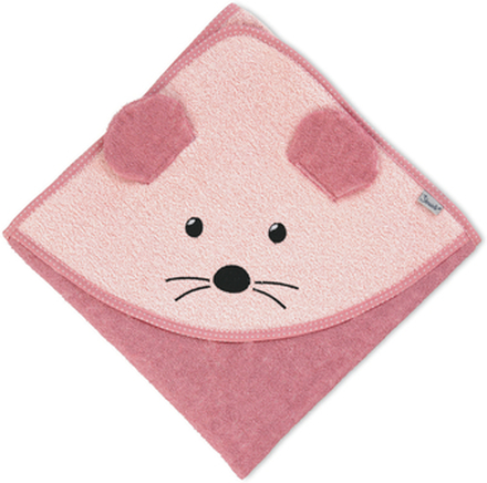 Sterntaler Håndklæde med hætte Mabel pink 100 x 100 cm