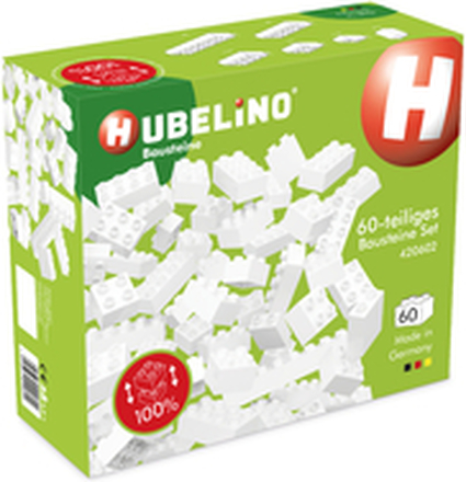 HUBELINO ® byggesten - 60 stykker, hvid