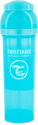 TWIST SHAKE Babyflaske antikolik 330 ml i pastelblåt