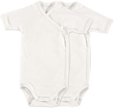 Alvi ® Kortærmet bodysuit 2-pack hvid + hvid