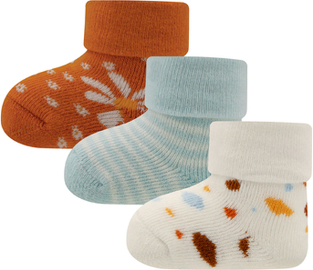 Ewers First Baby sokker 3 pakker blomster/ringler/prikker
