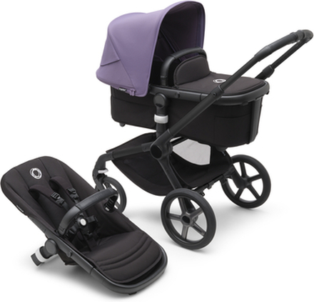 bugaboo Klapvogn Fox 5 med barneseng og sæde Black /Astro Purple