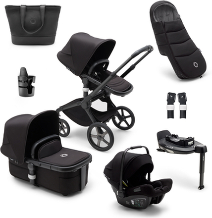 bugaboo Kombivogn Fox 5 Startsæt Black / Mid night Black