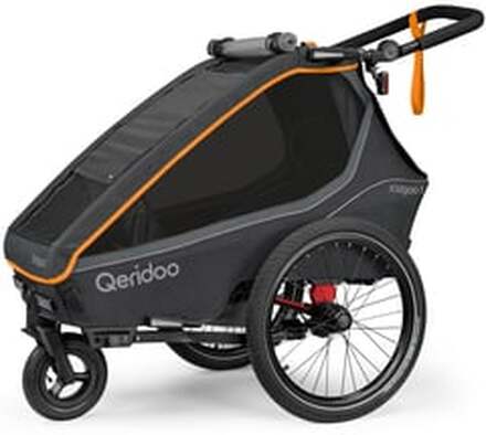 Qeridoo® børnecykelanhænger Kigdoo 1 FIDLOCK Edition orange