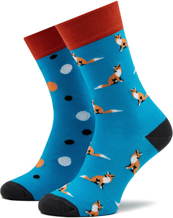 Ankelstrumpor unisex Funny Socks Fox SM1/10 Blå