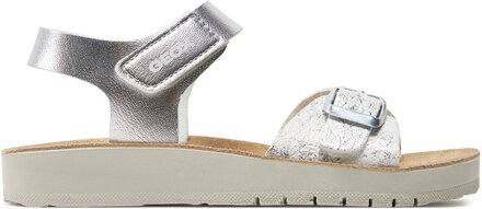 Sandaler Geox J Sandal Costarei Gi J15EAB 0BNBL C0434 S Silver