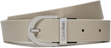 Dambälte Calvin Klein Reversible Round Buckle Belt 2.5 K60K611900 Écru