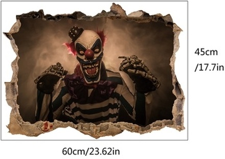 3D-Ansicht Scary Wall Ghost Wall Sticker