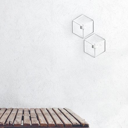 2PCS nordische Art 3D Geometrische Kerzenständer Metall Wand Kerzenhalter Leuchter Home Decor