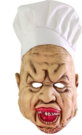 Tragbare wasserdichte Bloody Crazy Chef Halloween Horror Maske